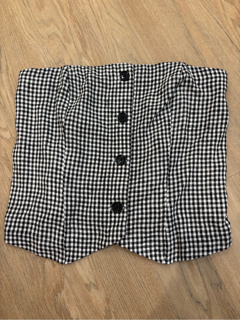 Abercrombie Black & White Gingham Tank Top - Picture 2 of 7